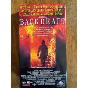 Backdraft VHS 1991 MCA Universal Kurt Russell De Niro Firefighter Movie